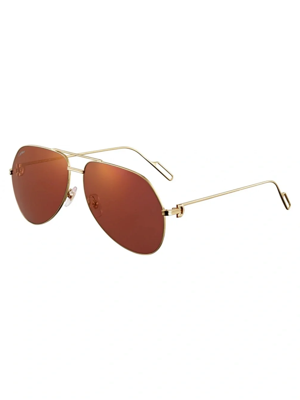 New unisex CARTIER CT0110S 010 Gold/Red AVIATOR PILOT Sunglasses